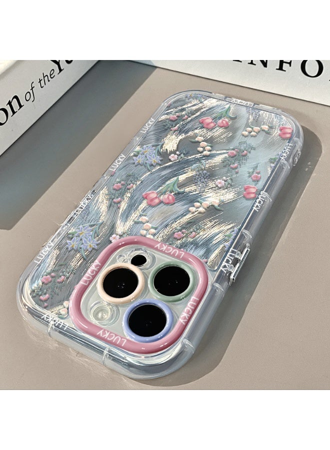 NIBEMINENT Full Screen Of Small Flowers Protective TPU Case Cover For iPhone 16 - Image 2