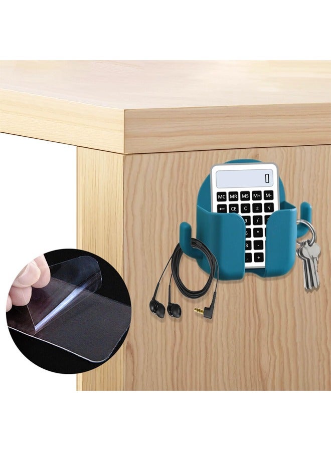 FLYROAD 2 PCS Wall Mount Cell Phone Holder, No Hole Sticky Multi-Function Organizer Wall Mounted Remote Control Organizer for Bedroom, Kitchen, Bathroom and Office(with non-marking sticker)  - Image 5