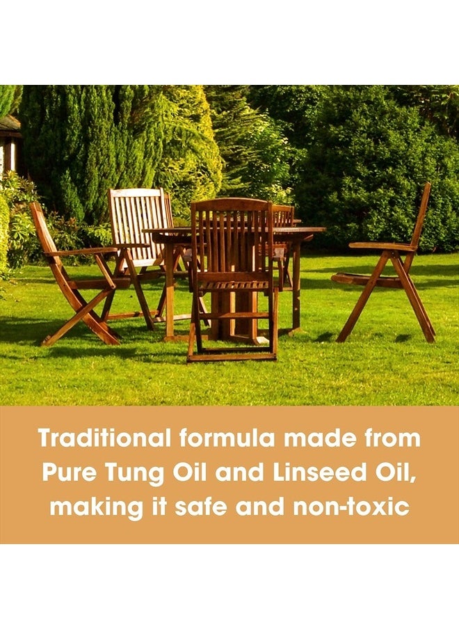 Furniture Clinic - Teak Oil | Wood Oil Protects & Cleans Outdoor & Indoor Furniture | Restores & Protects Wood, Prevents Drying & Other Damage | Natural Matte Finish | Safe for Daily Use, 17oz/500ml - Image 1