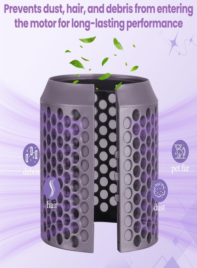 ZEPHBLOW Filter Cage Cover for Dyson Airwrap, Outer Filter Cover Attachment Replacement Compatible with Airwrap Attachment Strainer Replacement, Purple - Image 3