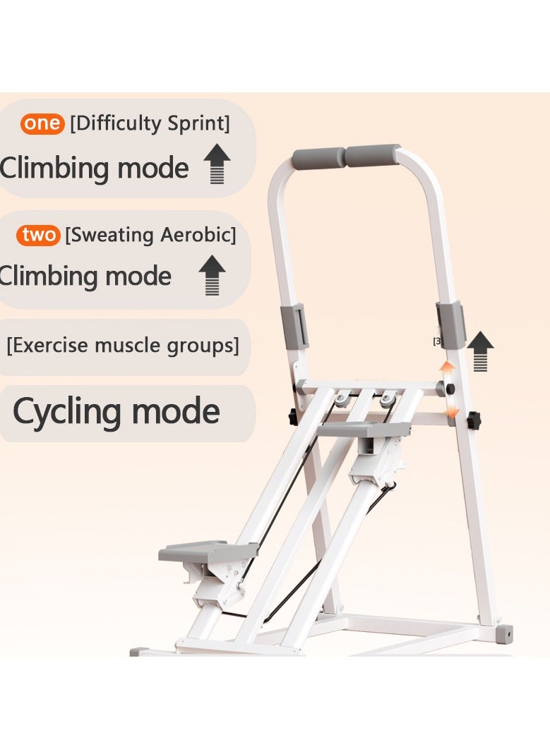 عربست آلة خطوة الدرج القابلة للطي مع مقبض قابل للتعديل ومعداد الخطوة - متسلق الدرج المدمج للصالة الرياضية المنزلية ، معدات تمرين القلب ، آلة خطوة توفير المساحة للتمارين في المنزل - Image 3