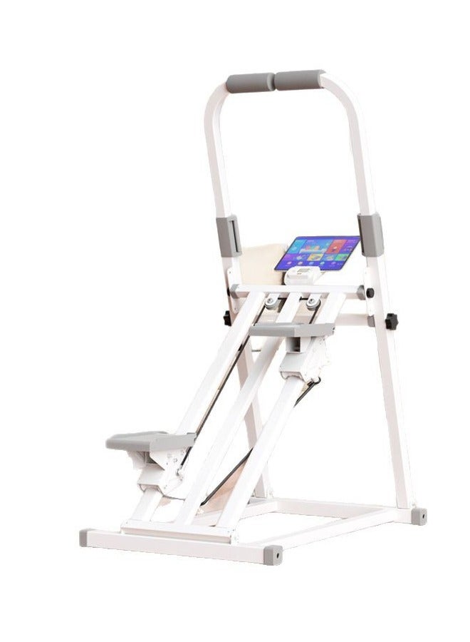 عربست آلة خطوة الدرج القابلة للطي مع مقبض قابل للتعديل ومعداد الخطوة - متسلق الدرج المدمج للصالة الرياضية المنزلية ، معدات تمرين القلب ، آلة خطوة توفير المساحة للتمارين في المنزل - Image 1