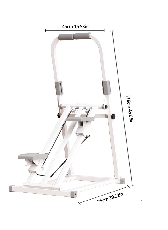 عربست آلة خطوة الدرج القابلة للطي مع مقبض قابل للتعديل ومعداد الخطوة - متسلق الدرج المدمج للصالة الرياضية المنزلية ، معدات تمرين القلب ، آلة خطوة توفير المساحة للتمارين في المنزل - Image 5