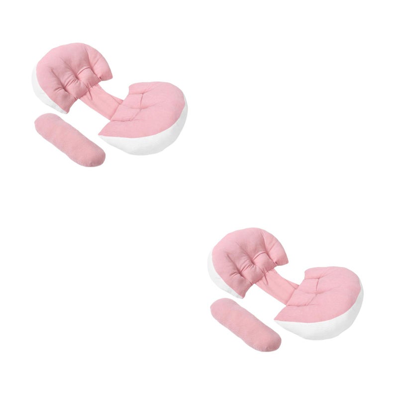 2pcs U Shaped Pregnancy Pillow For Women Sleeping Belly Support And Back Maternity Body Pillow For Side Sleeping And Nursing - Image 1