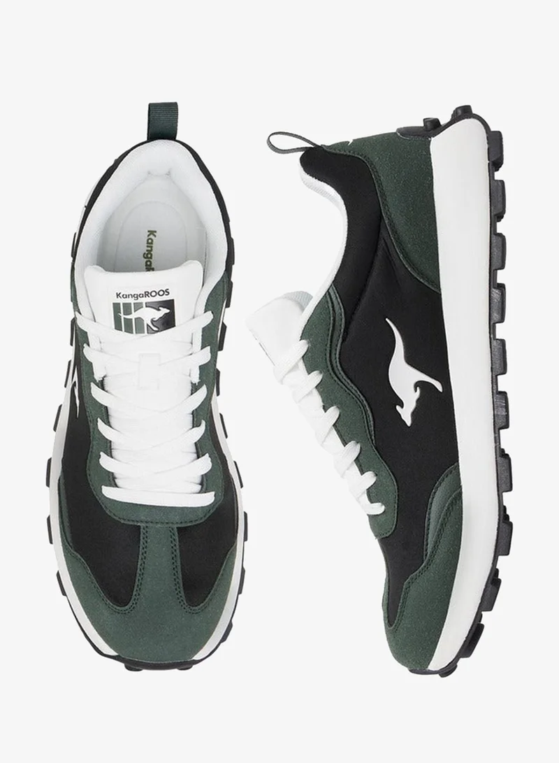 كانغاروس سنيكرز رجالي برباط وعروة سحب بتصميم متباين