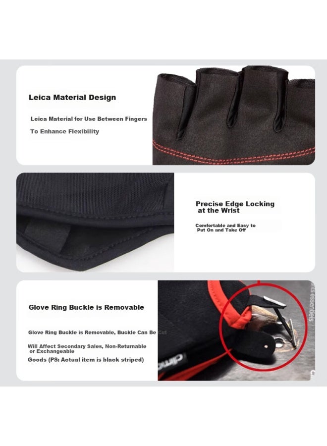 Adidas Adidas Fitness Gloves For Men And Women, Pull-up Bar Equipment, Pull-up Training, Weightlifting Wrist Support, Half Finger Anti-slip And Callus Prevention  - Image 4
