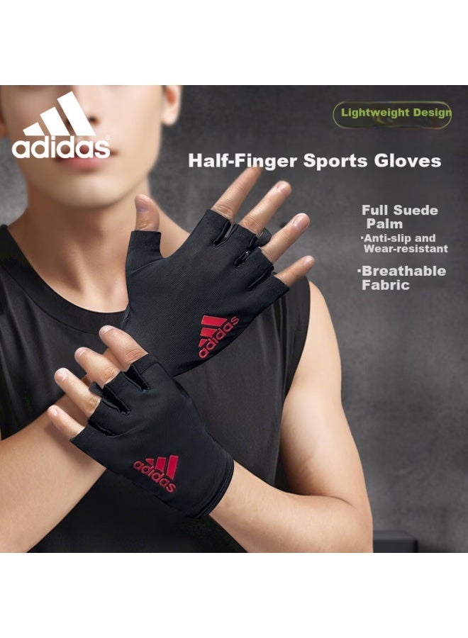 Adidas Adidas Fitness Gloves For Men And Women, Pull-up Bar Equipment, Pull-up Training, Weightlifting Wrist Support, Half Finger Anti-slip And Callus Prevention  - Image 1
