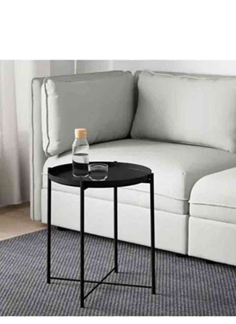 Round Table Suitable for Bed or Sofa black 50*40 cm