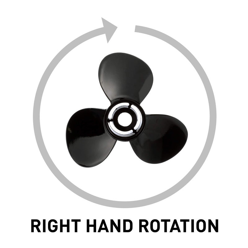 Quicksilver Black Diamond 3-Blade Aluminum Propeller, 13 dia x 19 pitch, Right Hand - Image 5