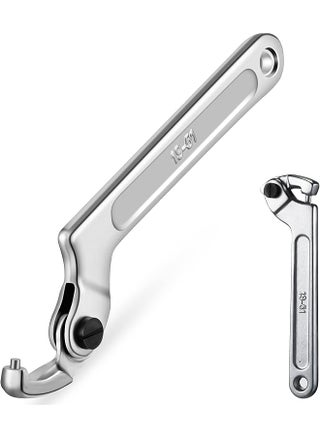 promass Chrome Vanadium Adjustable C Spanner Hook Wrench Tool, Versatile Tool for Tightening Side Slot Nuts, Collars, and Bearings (3/4-2 Inch/ 19-51 mm) - pzsku/ZE7E7E5619AB96563AF98Z/45/_/1740750783/6e24531c-be03-4c85-91e3-caaf705815cc