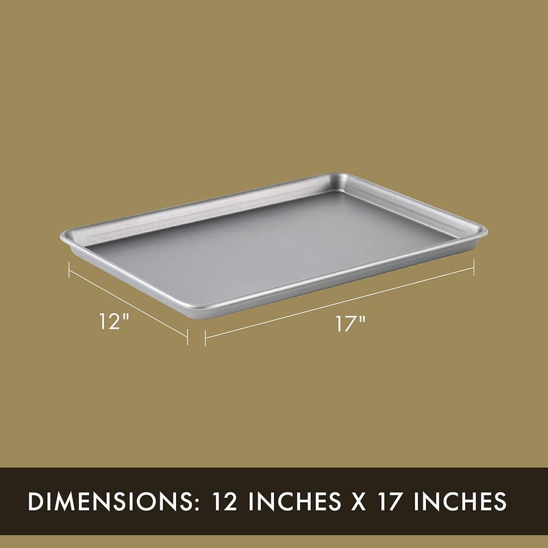 Calphalon Premium Nonstick Baking Pans Set of 2, 12 x 17 inch, Silverware, Heavy Gauge Steel Core - Image 5