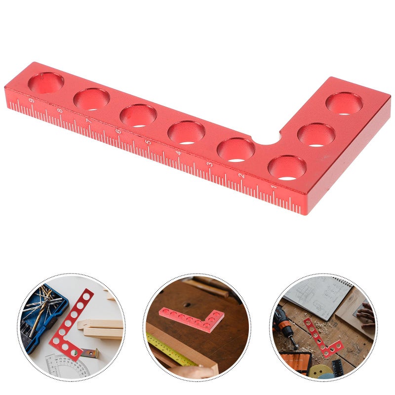 Aluminum Alloy Right Angle Ruler 90 Degree Metal Carpentry Square Woodworking Measuring Tool - Image 4