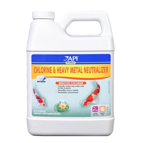 API POND CHLORINE & HEAVY METAL NEUTRALIZER Pond Water Neutralizer 32-Ounce Bottle - Image 1