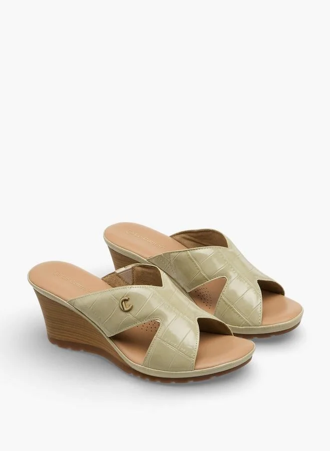 لو كونفورت Women Wedge Heel Comfort Sandals