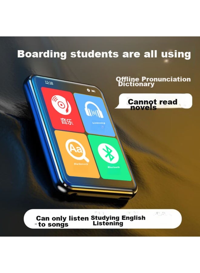 Benjie 64gb Bluetooth Mp3 Player, English Listening Portable Player, Synchronized With Textbooks, Mp4 Student Version P3, For Primary, Middle And High School Students, Mp5 Learning P4 - Image 1