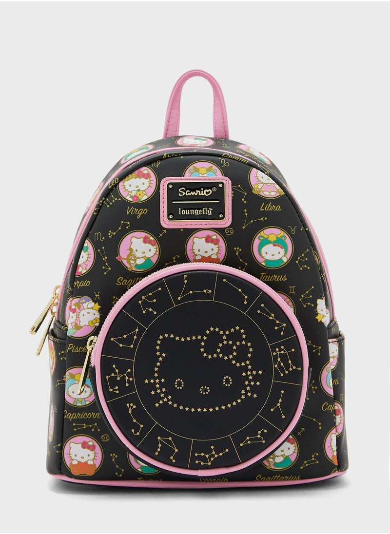 Loungefly - Kids Leather Hello Kitty Zodiac Sign Backpack - Image 1