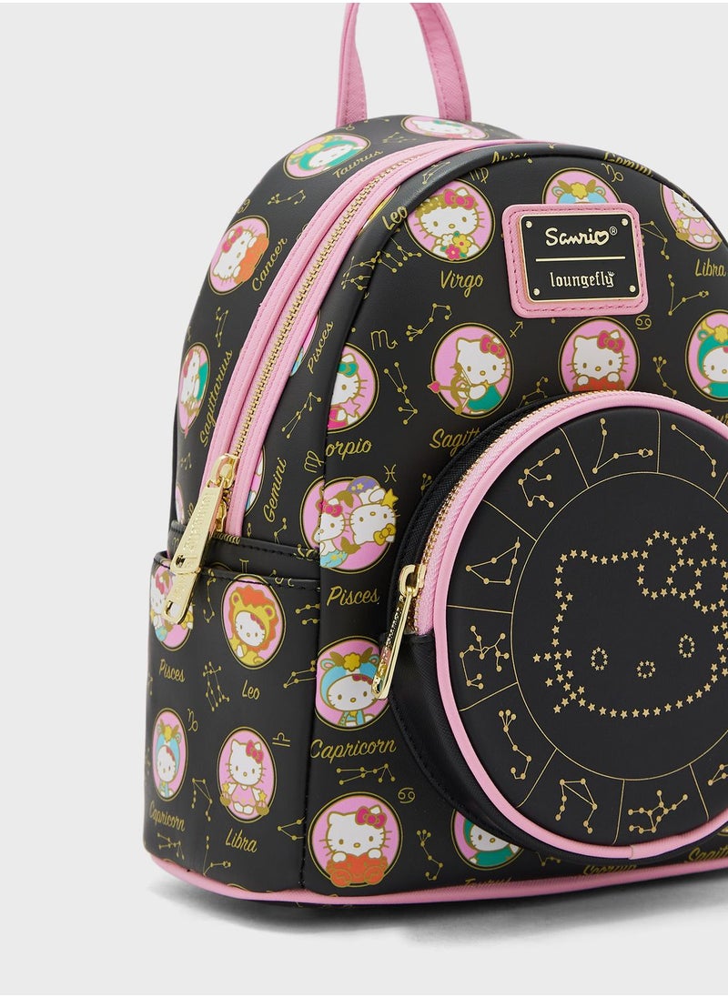 Loungefly - Kids Leather Hello Kitty Zodiac Sign Backpack - Image 1