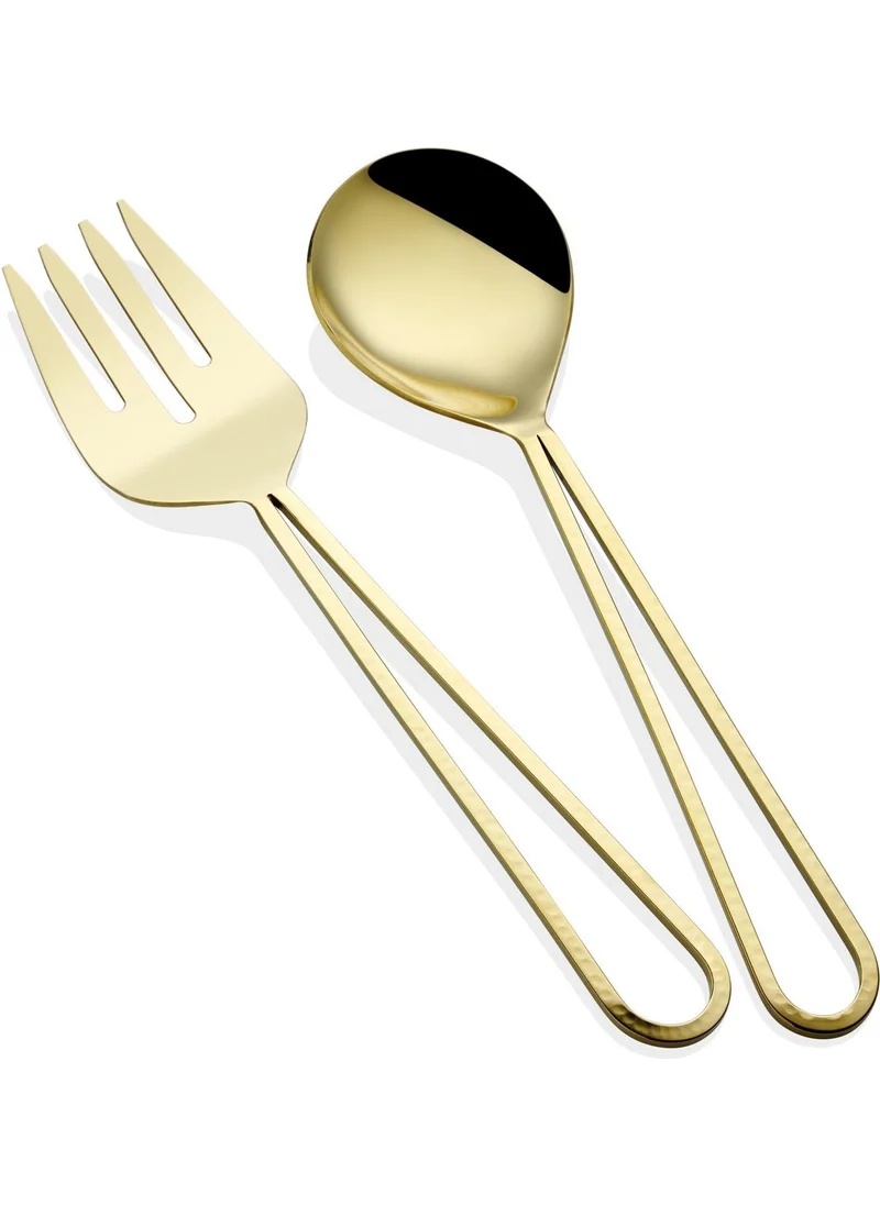 The Mia Stillo Salad Serving Set 2 Pieces