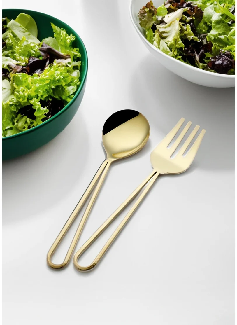 The Mia Stillo Salad Serving Set 2 Pieces