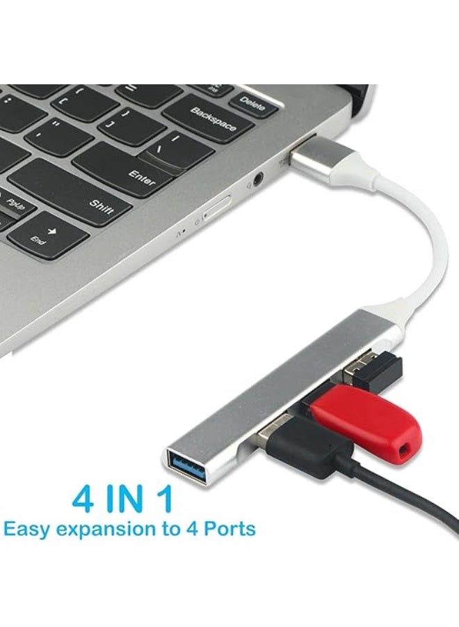 متجر ماى سوق :موزع (هب) USB 3.0 فائق السرعة 4 في 1 - متوافق عالميًا (Plug & Play) للكمبيوتر، ماك، بلايستيشن 4، وكافة الأجهزة الطرفية - تصميم نحيف وأنيق. - Image 4