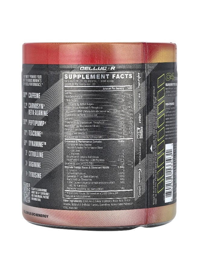 C4  Cellucor C4 / Cellucor, C4 Ultimate, Pre-Workout, Hawaiian Punch® Fruit Juicy Red®, 14.3 oz (406 g)  - Image 2
