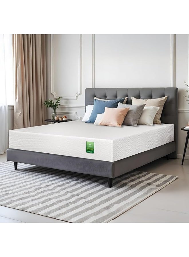 EASELIVING Memory Foam Mattress 160 x 200 x 25 cm | Plush Spring-Free Mattress with Pressure Relief | Breathable Zip Cover, Adaptive Foam Base | Ideal for Side Sleepers - Image 1