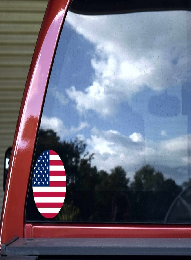 StickerTalk Circular USA Flag Vinyl Sticker, 5 inches by 5 inches - Image 2