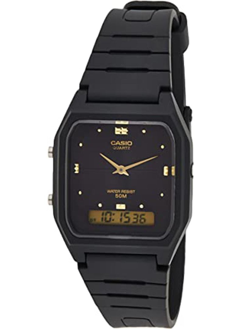 CASIO Men's Resin Analog/Digital Watch AW-48HE-1AVDF - Image 1