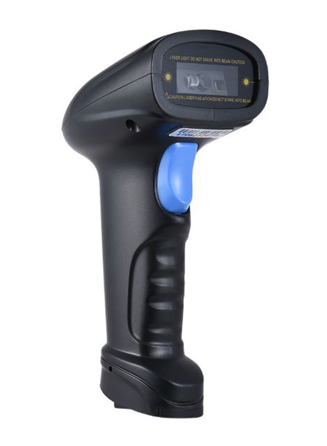 NIBEMINENT Handheld Wireless Bar Code Reader With USB Receiver Black/Blue - Image 1