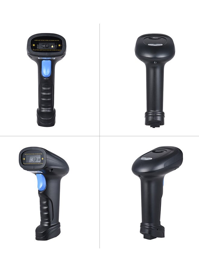 NIBEMINENT Handheld Wireless Bar Code Reader With USB Receiver Black/Blue - Image 4