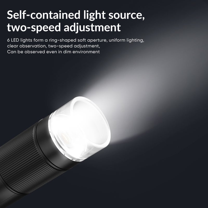 Megapixel Portable Handheld Digital Microscope 12-24X Magnification Indoor Outdoor Microscope Photo Video Taking Microscope 6 LED Lights Adjustable 75° Angle Adustable Screen Microscope for Kids - Image 3