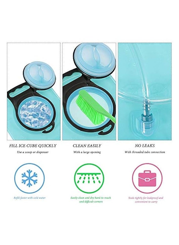 erorex Hydration Bladder 2L Leak Proof Water Reservoir, Military Water Storage Bladder Bag, BPA Free Hydration Pack Replacement, for Hiking Biking Climbing Cycling Running  - Image 4