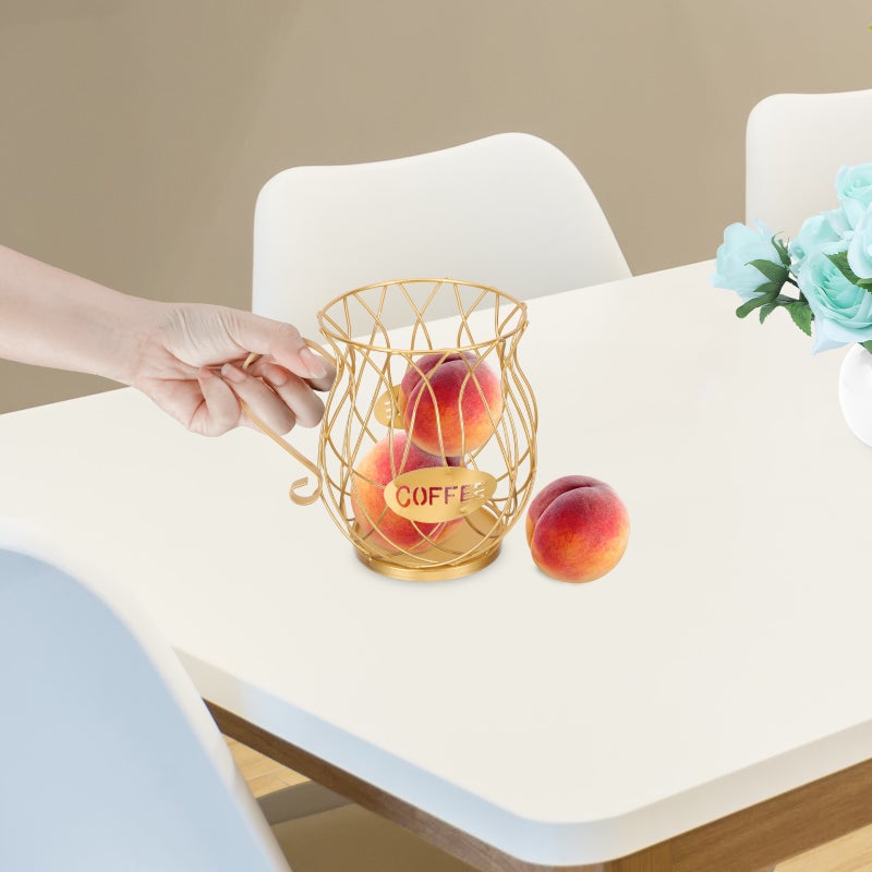🍽️ سلة تخزين سلكية خفيفة ومتينة لتخزين الوجبات الخفيفة والفواكه بتصميم مبتكر مفتوح - Image 3