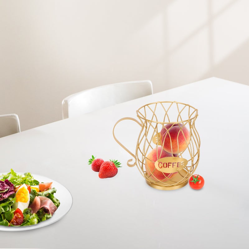 🍽️ سلة تخزين سلكية خفيفة ومتينة لتخزين الوجبات الخفيفة والفواكه بتصميم مبتكر مفتوح - Image 2