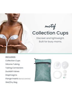 Motif Medical Breast Milk Collection Cups - Wearable, Discreet & Comfortable - Leak-Proof 5 oz Cups with Tubing Included - Works with Luna and Duo Breast Pumps - pzsku/ZE7E8AF891D53024A3E70Z/45/_/1737031274/0bad16bb-4eb6-4f03-b0f9-b6dfd9bd7b60