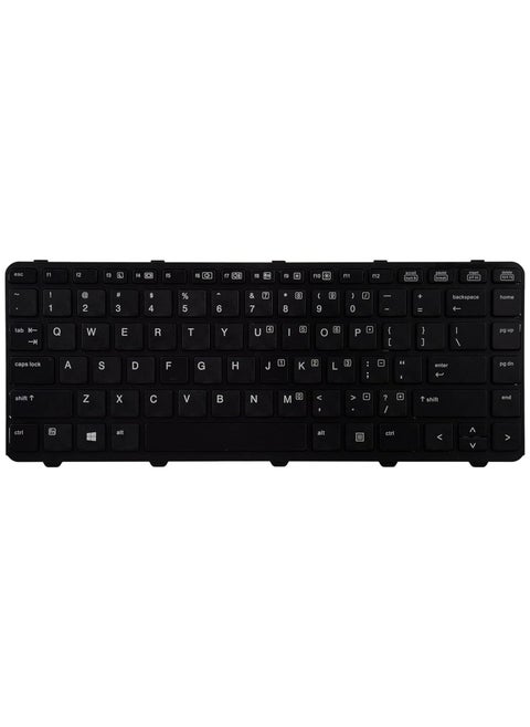 لوحة مفاتيح داخلية متوافقة مع HP ProBook 640 G1 645 G1 مع إطار أسود تخطيط أمريكي بدون مؤشر ولا إضاءة خلفية