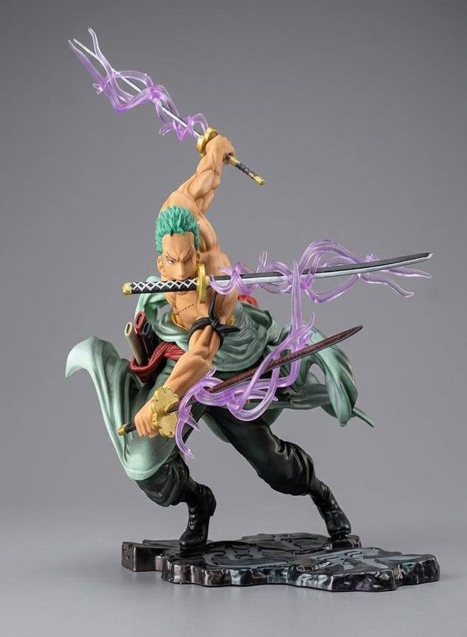 FowWelt Zoro Action Figure One Piece Roronoa Zoro Battle Mode Anime PVC Figurine Three Thousand World Sword Style Model Statue Collectible Doll for Home Desk Decor Gift (Zoro) - Image 1