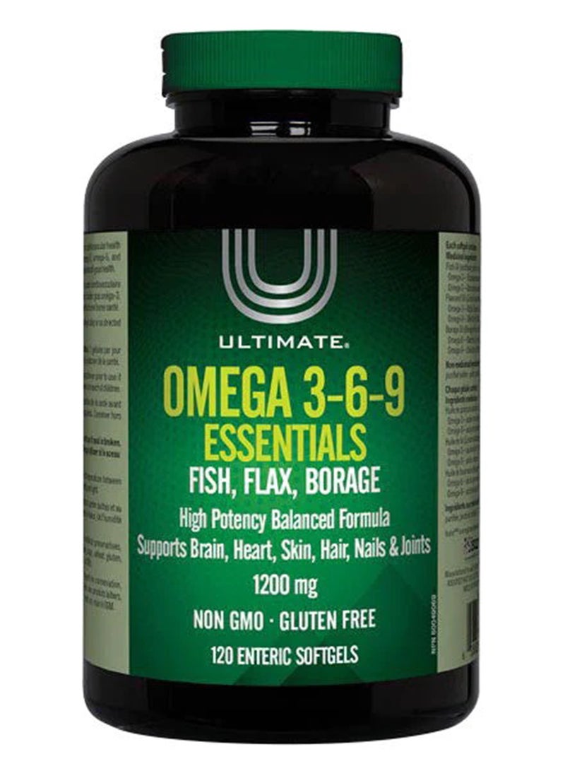 Ultimate Omega 3-6-9 Essentials 1200mg Capsules 120's 