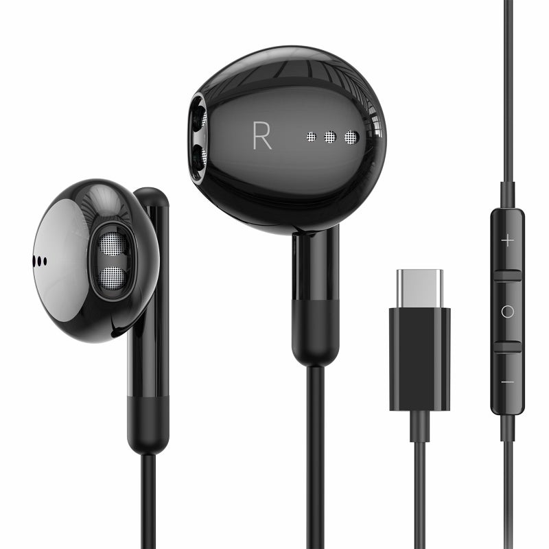 BENEWY سماعات USB C لجهاز iPhone 17 16 15 Pro Max Plus iPad Pro سماعات USB C مع ميكروفون تحكم في الصوت سماعات سلكية USB Type C لجهاز Google Pixel 8 Samsung S25 S24 S23 S22 S21 S20 A55 - Image 1