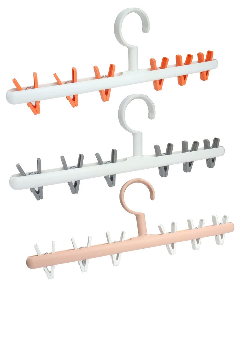 SYOSI "3 pack of sock dryer hangers , portable drip hangers, dry socks, towels, baby clothes, underwear, gloves, delicate bras " - Image 1