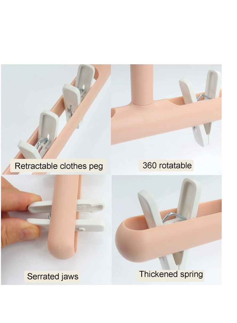 SYOSI "3 pack of sock dryer hangers , portable drip hangers, dry socks, towels, baby clothes, underwear, gloves, delicate bras " - Image 2