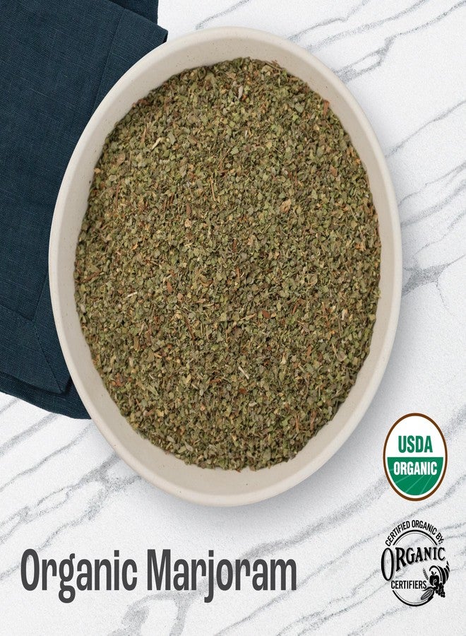 J Mac Botanicals Organic Marjoram (2 oz), dried herb, great for cooking and herbal tea - Image 2