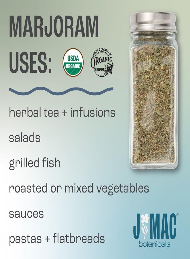 J Mac Botanicals Organic Marjoram (2 oz), dried herb, great for cooking and herbal tea - Image 3