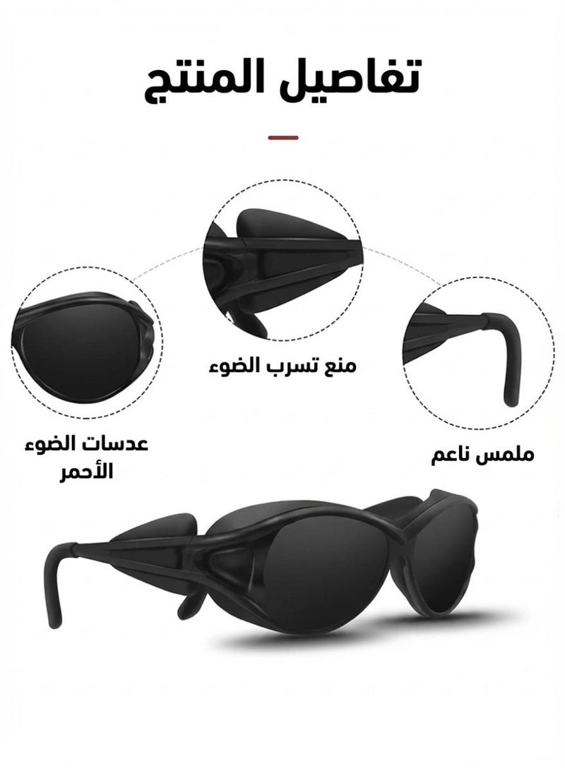 نظارات السلامة بمصباح العلاج بالأشعة تحت الحمراء LED، معدات الحماية الرياضية، نظارات التجميل بالليزر المضادة للتوهج - Image 4