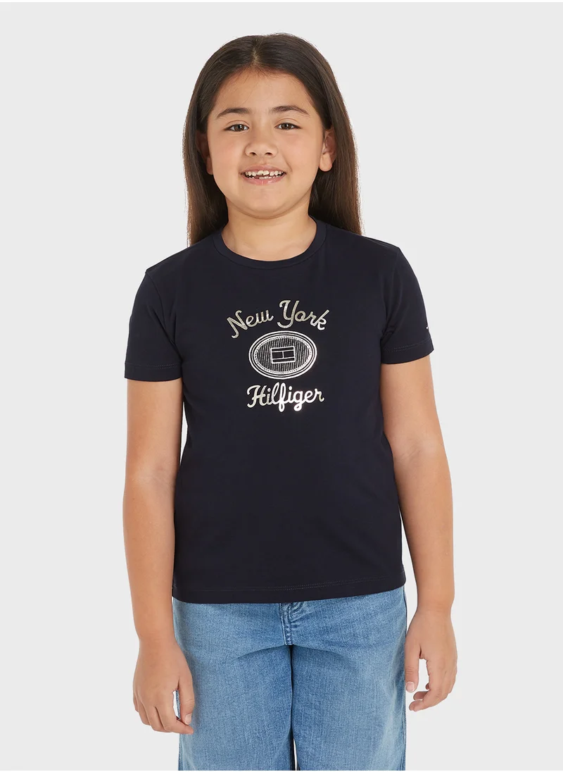 TOMMY HILFIGER HILFIGER NY FOIL REG TEE SS