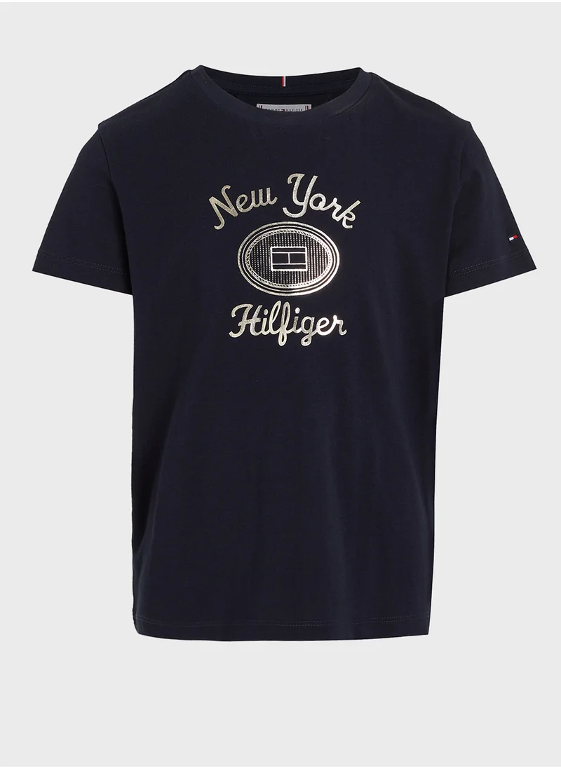TOMMY HILFIGER HILFIGER NY FOIL REG TEE SS