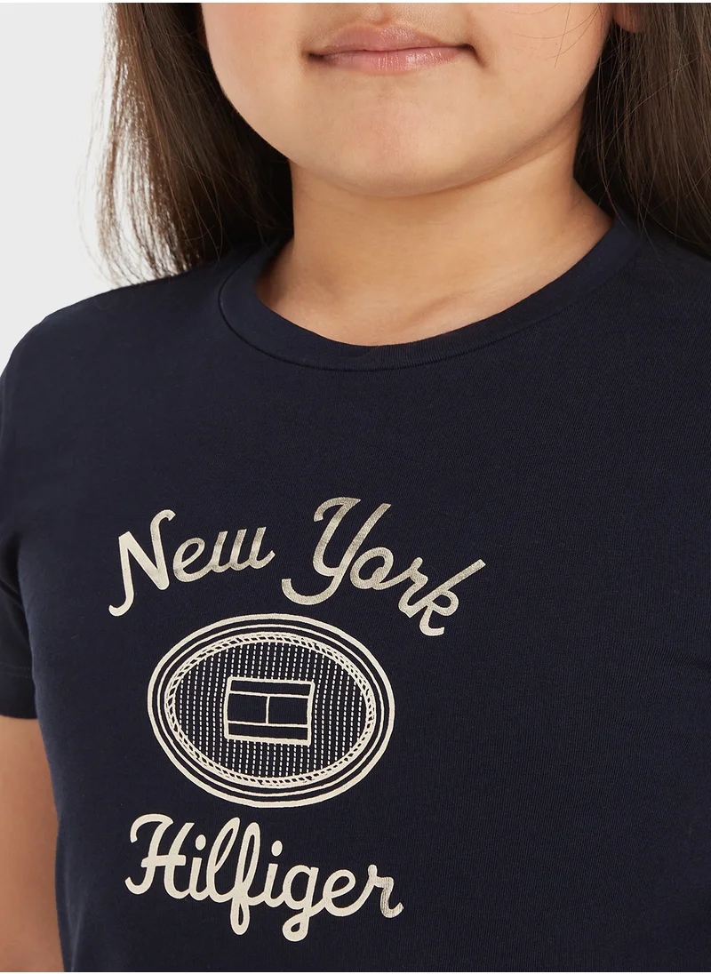 TOMMY HILFIGER HILFIGER NY FOIL REG TEE SS