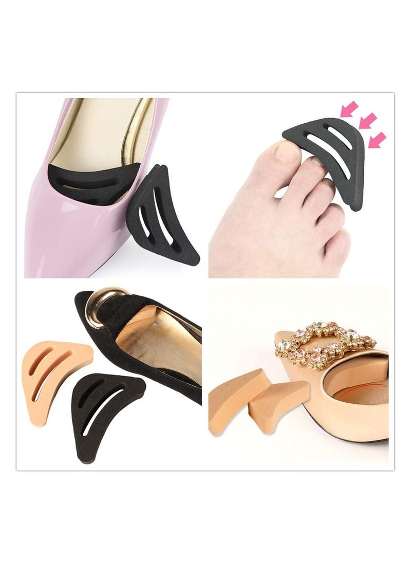 Generic - 2 Pairs Toe Inserts Adjustable Plug Reusable Shoe Filler - Image 1