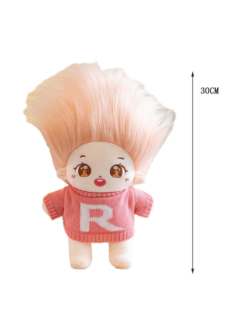 30 CM Cartoon Cute Sweater Little Girl Plush Toy Soft Stuffed Doll For Girls And Boys All Ages Gift (Style B)  - Image 2