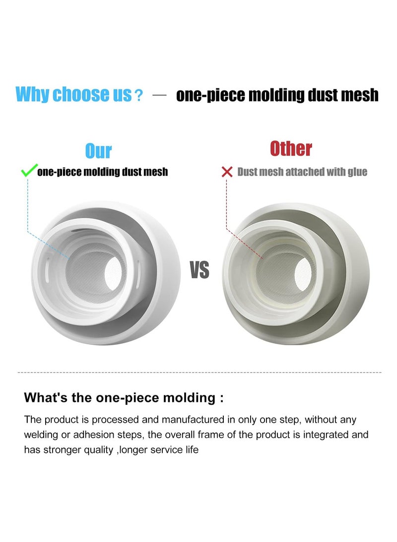 Digipace [4 Pairs] Replacement Ear Tips for  Airpods Pro and 2nd Generation with Noise Reduction Hole, Silicone Ear Tip with Portable Storage Box and Fit in The Charging Case(S/L)  - Image 3
